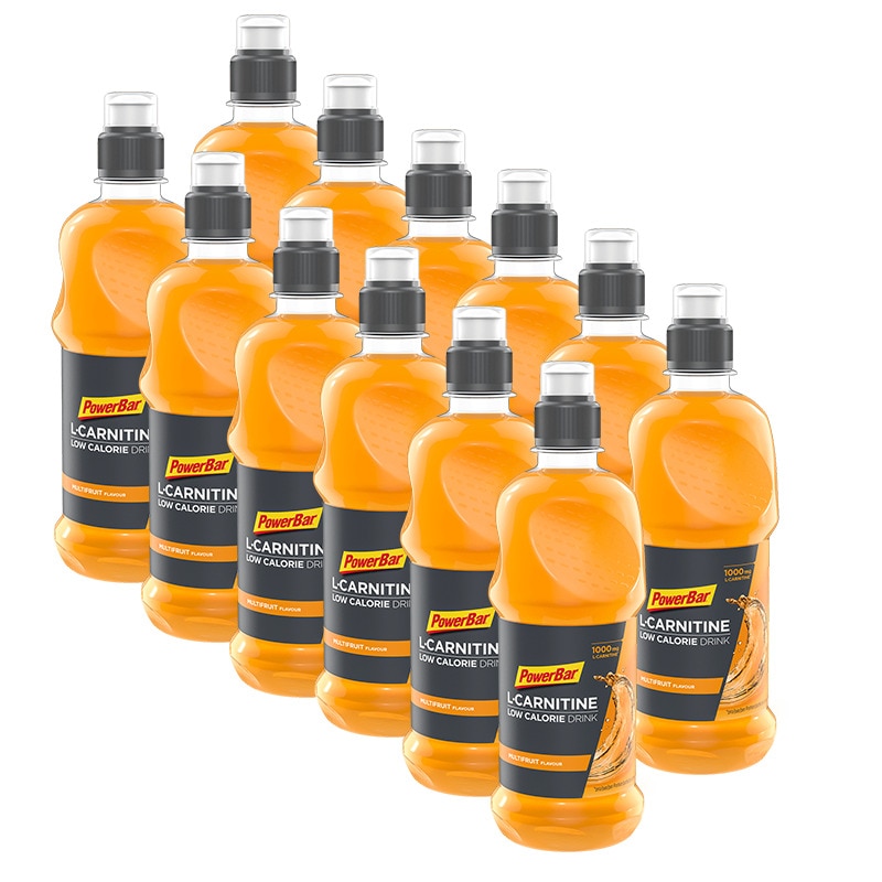 L Carnitina, Powerbar Fitness Drink + L - Carnitine Multifruit Carrot, 12 buc x 500 ml