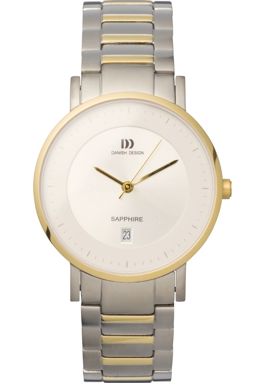 Ceas unisex Danish Design IQ65Q717, Analog, Otel inoxidabil, 3 ATM, Argintiu/Auriu