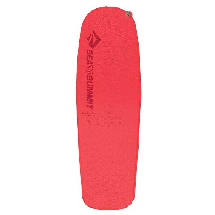 Надуваем дюшек за къмпинг Sea To Summit Ultralight Self Woman, полиестер, включена възглавница, розов/тюркоаз