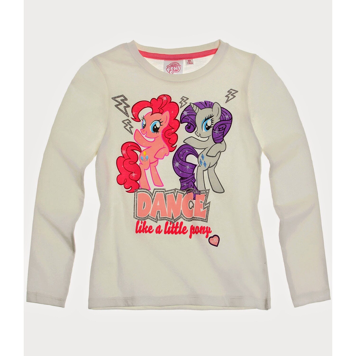 Bluza cu maneca lunga My Little Pony alb fildes, 92 cm, 2 ani