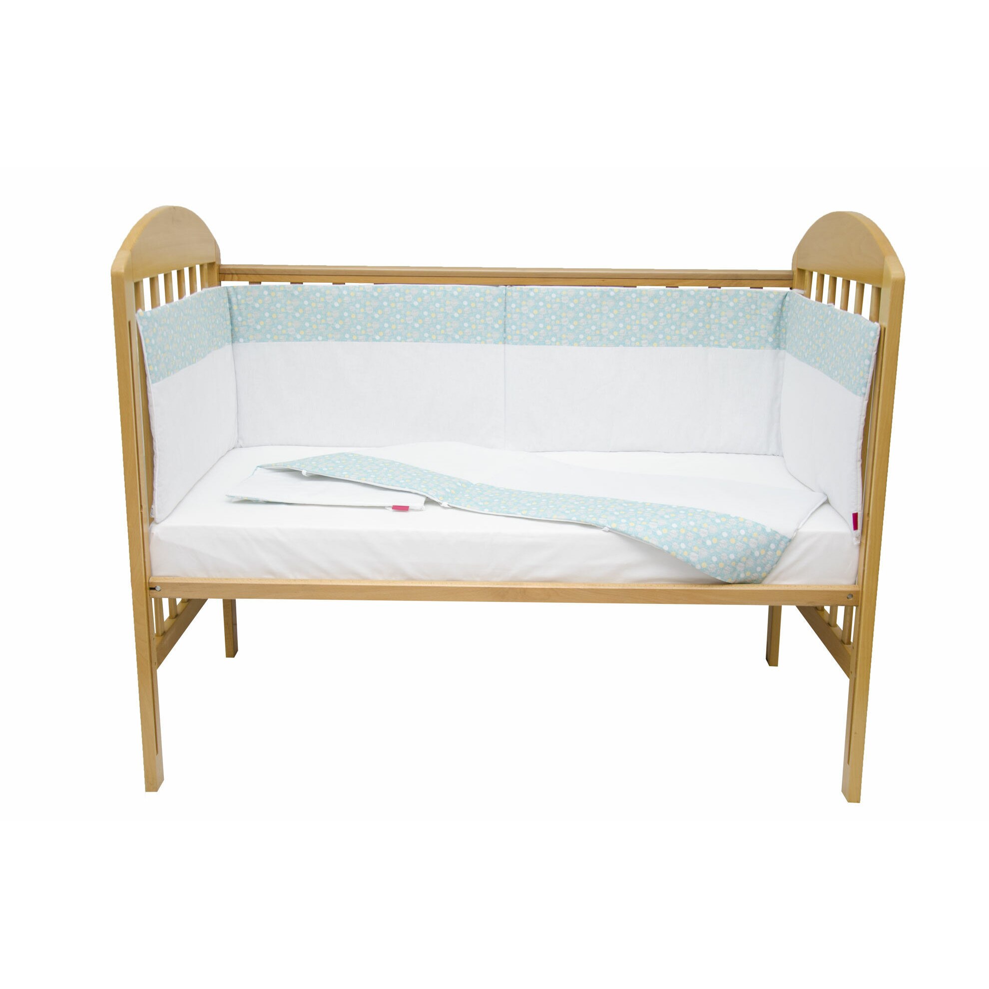 Set protectii patut 70 x 140 cm, Bubble Blue