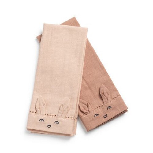 Set 2 prosoape bebe Elodie Details Faded Rose/Powder Pink, 45 x 45 cm