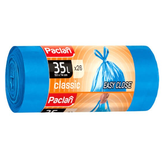 Saci menajeri cu manere 35 l blue 26 buc paclan