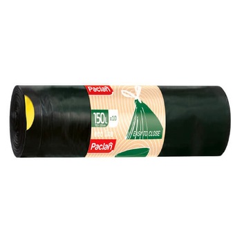 Saci menajeri cu snur 150 l negri 10 buc eco line paclan Saci menajeri cu snur 150 l negri 10 buc eco line paclan