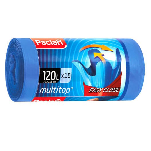 Saci menajeri multitop 120 l blue 15 buc paclan