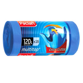 Saci menajeri multitop 120 l blue 15 buc paclan Saci menajeri multitop 120 l blue 15 buc paclan