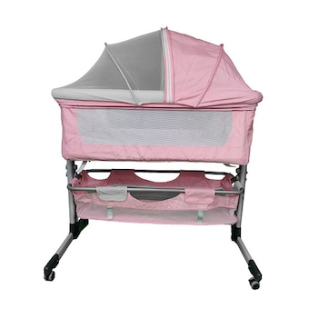 Patut bebelusi co-sleeper, reglabil, pliabil, atasabil la pat, plasa insecte, husa inclusa, roz, 92x54x72 cm Patut bebelusi co-sleeper, reglabil, pliabil, atasabil la pat, plasa insecte, husa inclusa, roz, 92x54x72 cm