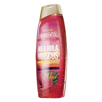 Gel de dus Avon Senses Hula Hula Hibiscus cu note de hibiscus si fructul pasiunii 500 ml Gel de dus Avon Senses Hula Hula Hibiscus cu note de hibiscus si fructul pasiunii 500 ml