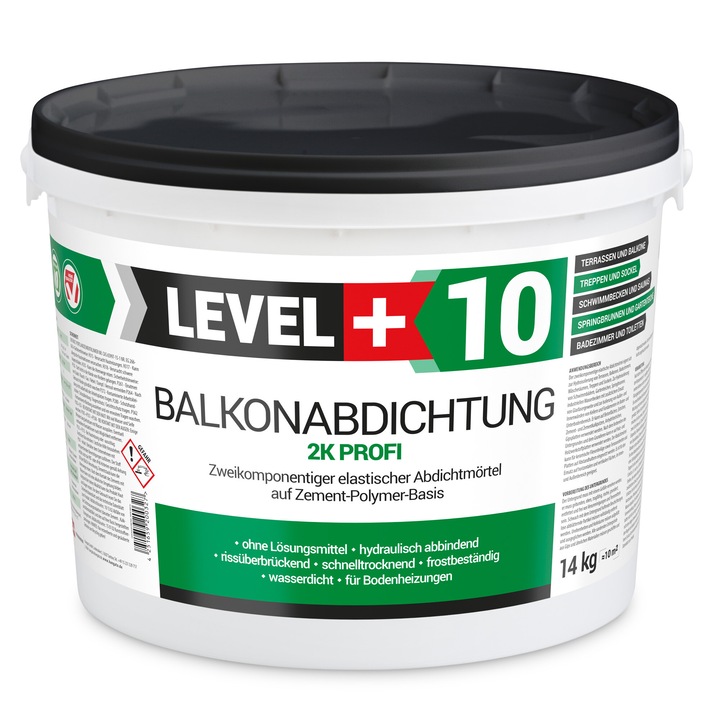 Hidroizolant balcon, Level Plus, 2K Profi, RM10, 14 kg