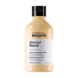 Sampon pentru par uscat L’Oreal Professionnel Serie Expert Absolut Repair, pentru par uscat si deteriorat, cu proteine de grau & Omega 9, vegan, 300ml
