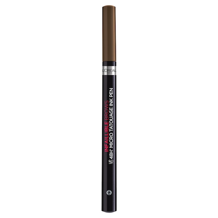 Creion pentru sprâncene cu efect de micropigmentare L'Oreal Paris Infaillible 48H Micro Tatouage, 3.0 Brunette, 6 g