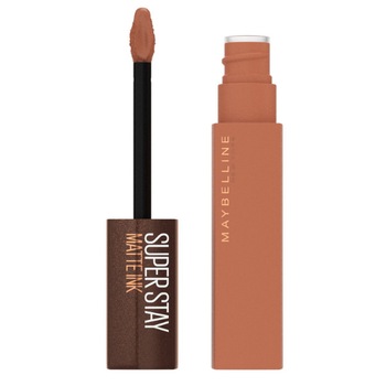 Ruj lichid Maybelline New York SuperStay Matte Ink Coffee Edition 255 Chai Genius, 5 ml Ruj lichid Maybelline New York SuperStay Matte Ink Coffee Edition 255 Chai Genius, 5 ml
