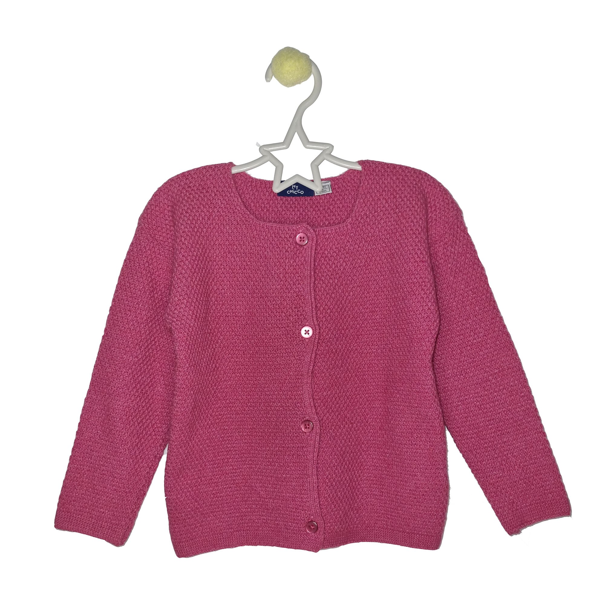 Cardigan Chicco, aspect tricotat, roz