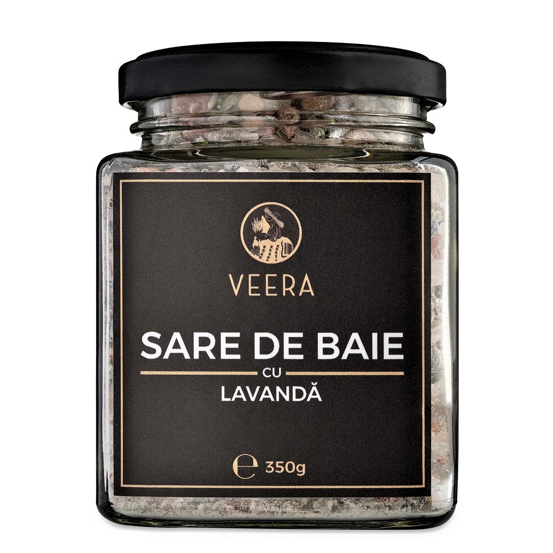 Sare de baie cu lavanda, Veera, 350 g