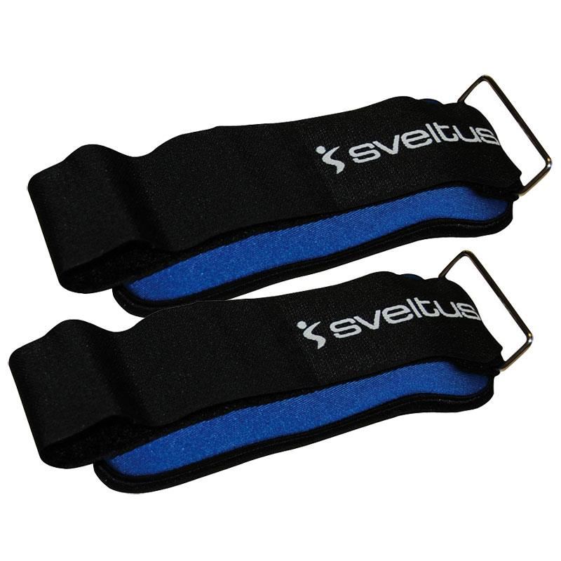 Set mansete cu greutati glezna/incheietura 2x0.5kg Sveltus, negru-albastru