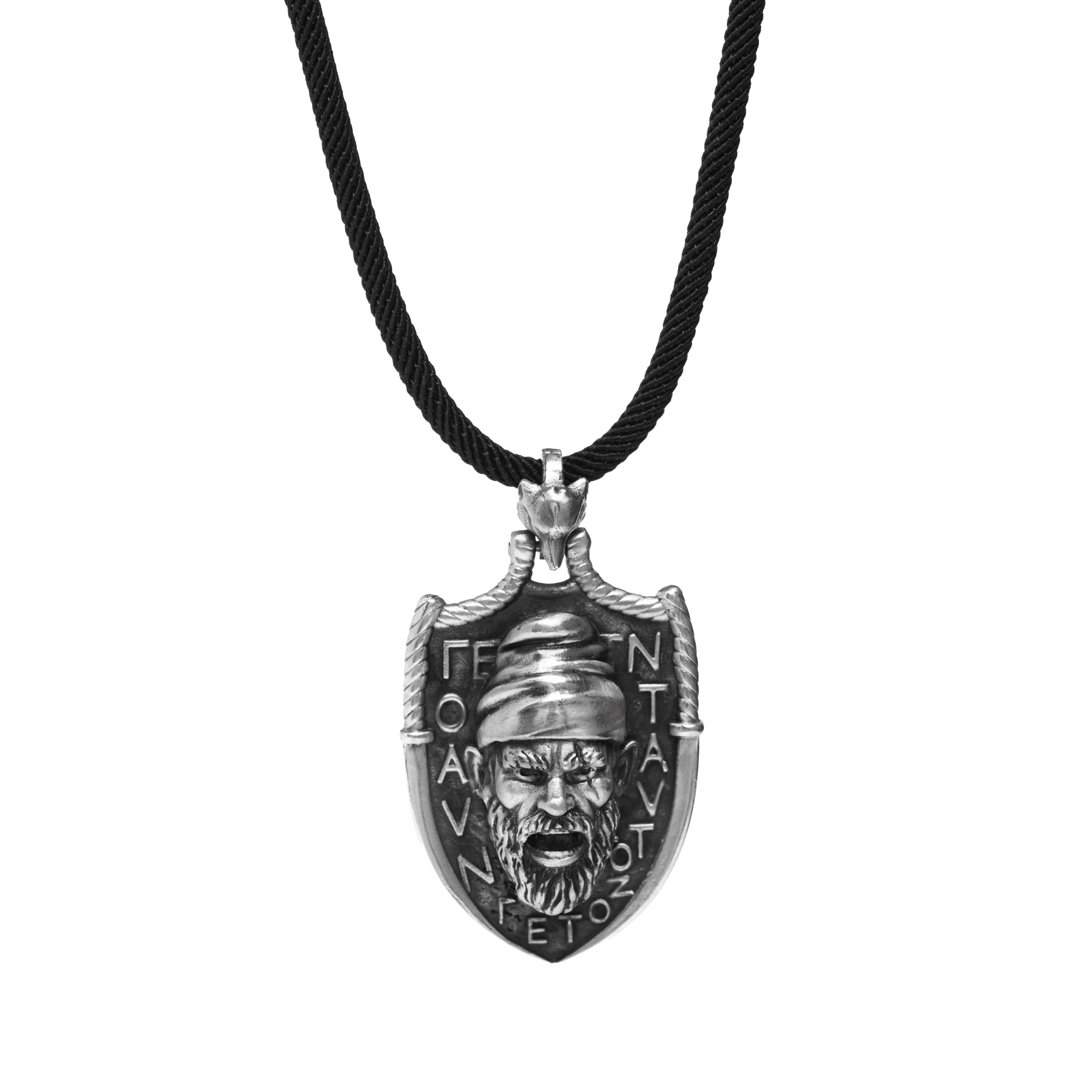 Pandantiv Decebal, Grata, Argint veritabil 925