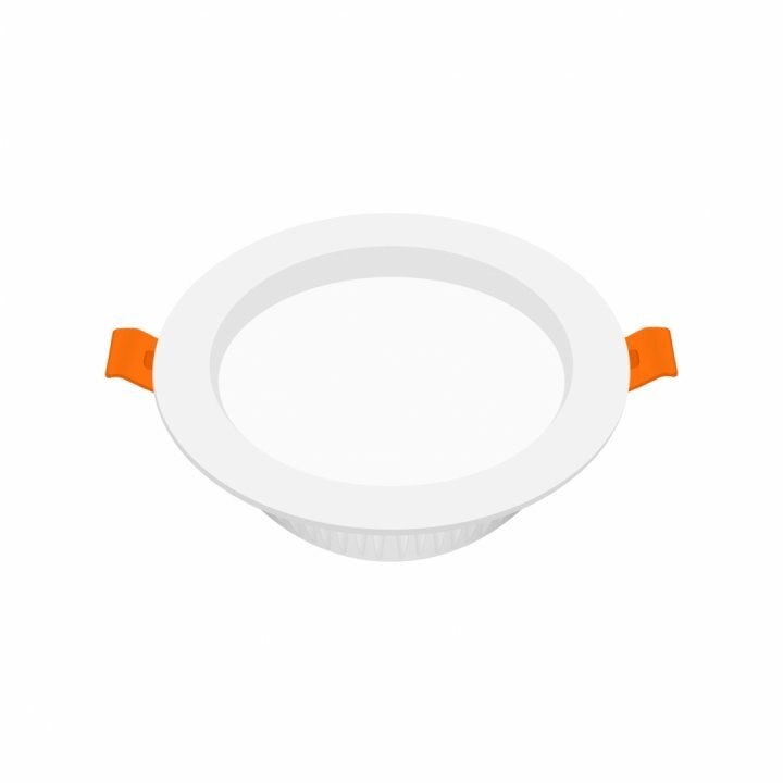 Spot led, incastrabil, rotund, 12W, 1200LM, 3000K, lumina calda, alb, BR-BP13-01200, Braytron