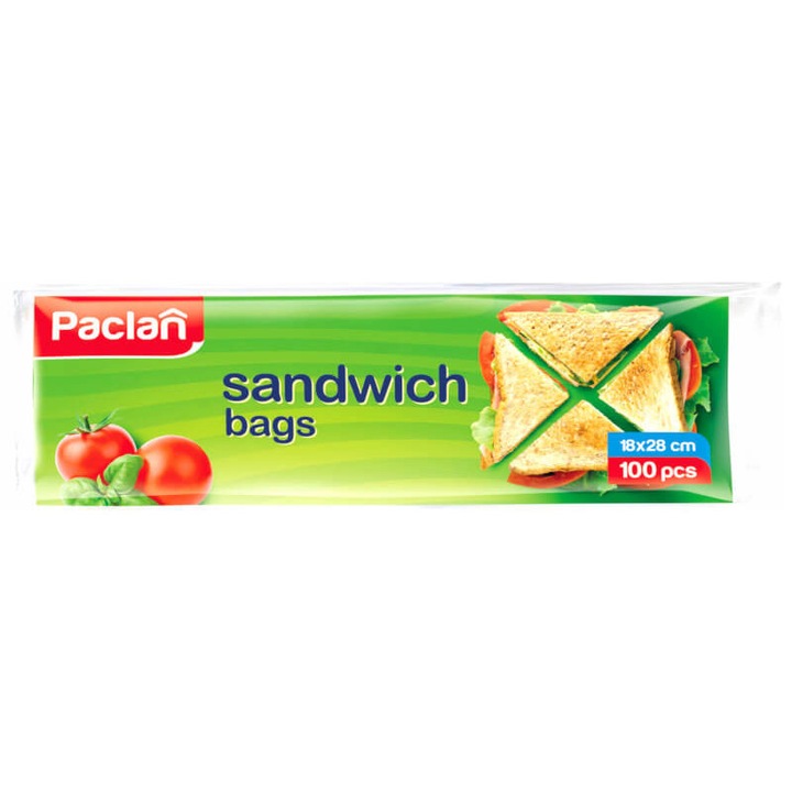 Pungi pentru sandwich 18 x 28 cm 100 buc paclan