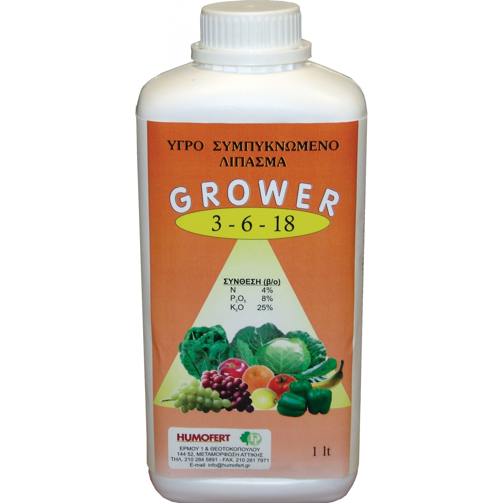 Ingrasamant lichid condensat GROWER 3-6-18 - 1 Litru