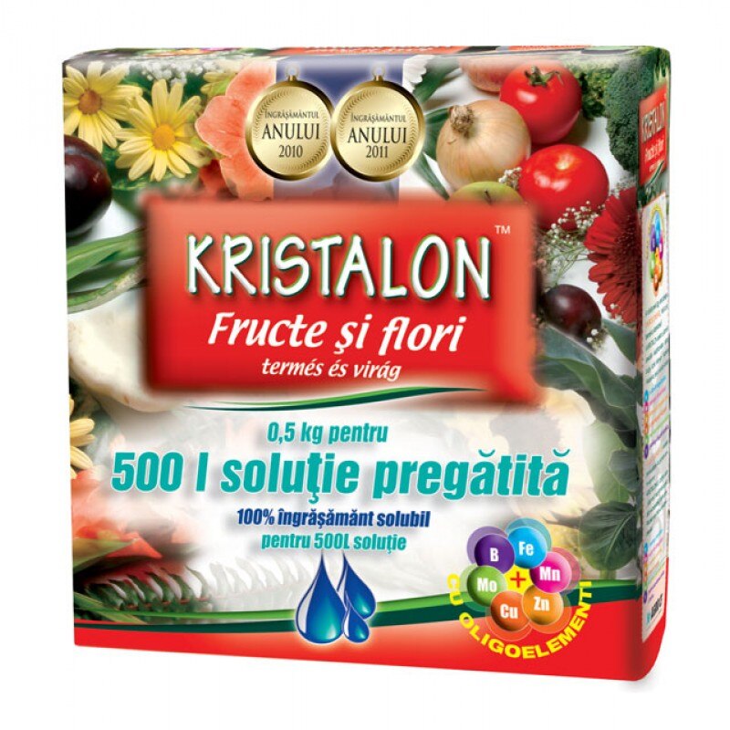 Ingrasamant Kristalon Fruct si floare 0.5Kg