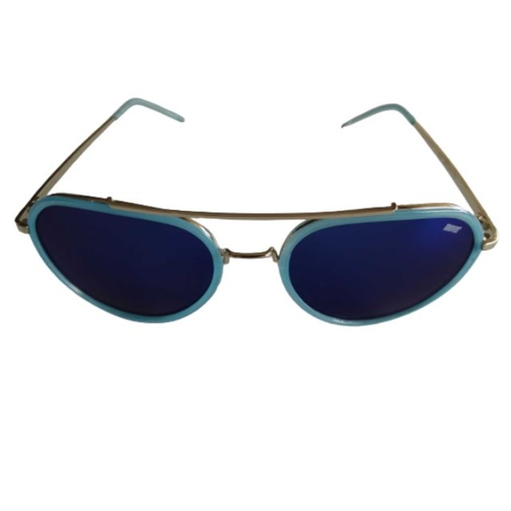 Ochelari soare model MOV cu toc cadou - 34986, Medie, Albastru