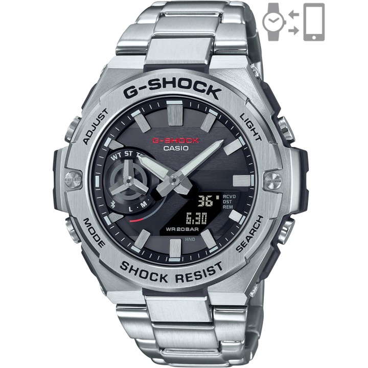 Мъжки часовник Casio G-Shock, G-Steel Bluetooth, GST-B500D-1AER