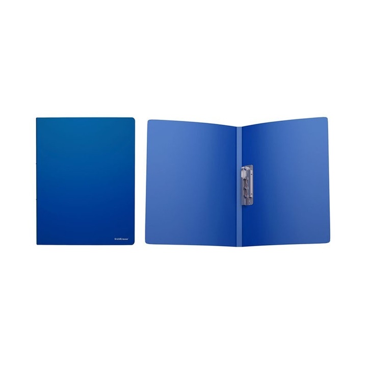 Dosar Plastic Ek A4 Clasic Cu Sina Prindere Texturat Albastru