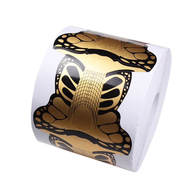 Set 500 sabloane constructie unghii profesionale gold