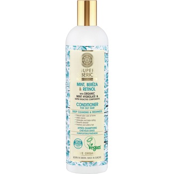 Balsam Natura Siberica Super Siberica Professional Mint, bereza & retinol pentru par gras 400 ml Balsam Natura Siberica Super Siberica Professional Mint, bereza & retinol pentru par gras 400 ml