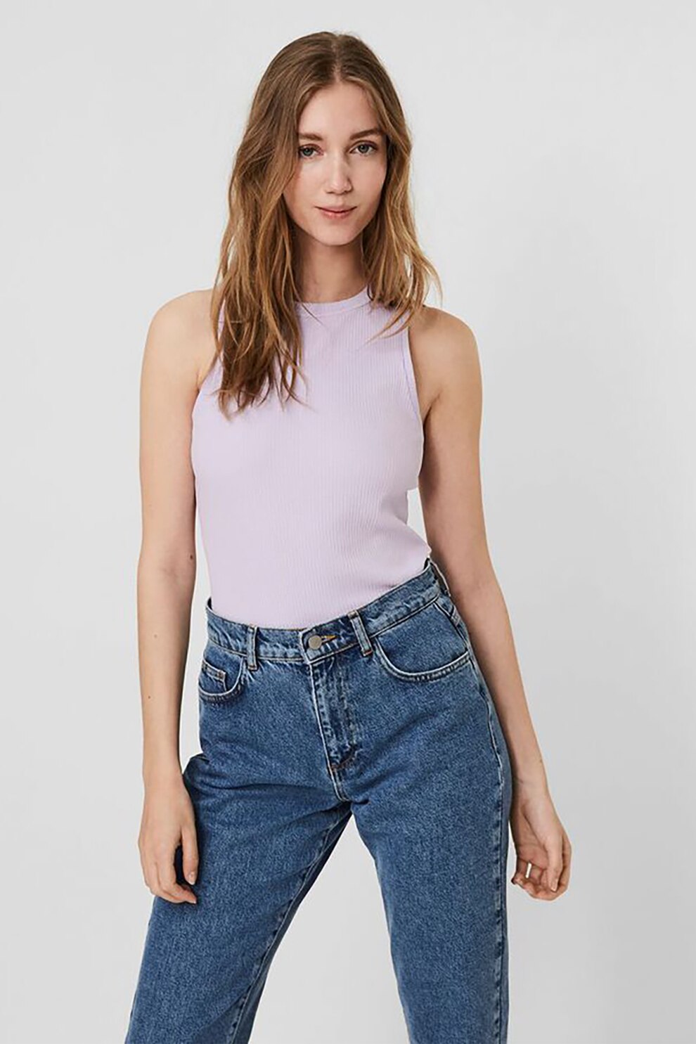 Vero Moda, Top cu decolteu rotund, Lila