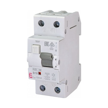 Siguranta automata diferentiala 16A/10mA B tip A 6kA KZS-2M, ETI 002173214 Siguranta automata diferentiala 16A/10mA B tip A 6kA KZS-2M, ETI 002173214