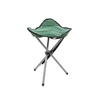 Scaun pliant cu trei picioare pentru pescuit sau camping, Verde, 31x31x43 cm Scaun pliant cu trei picioare pentru pescuit sau camping, Verde, 31x31x43 cm
