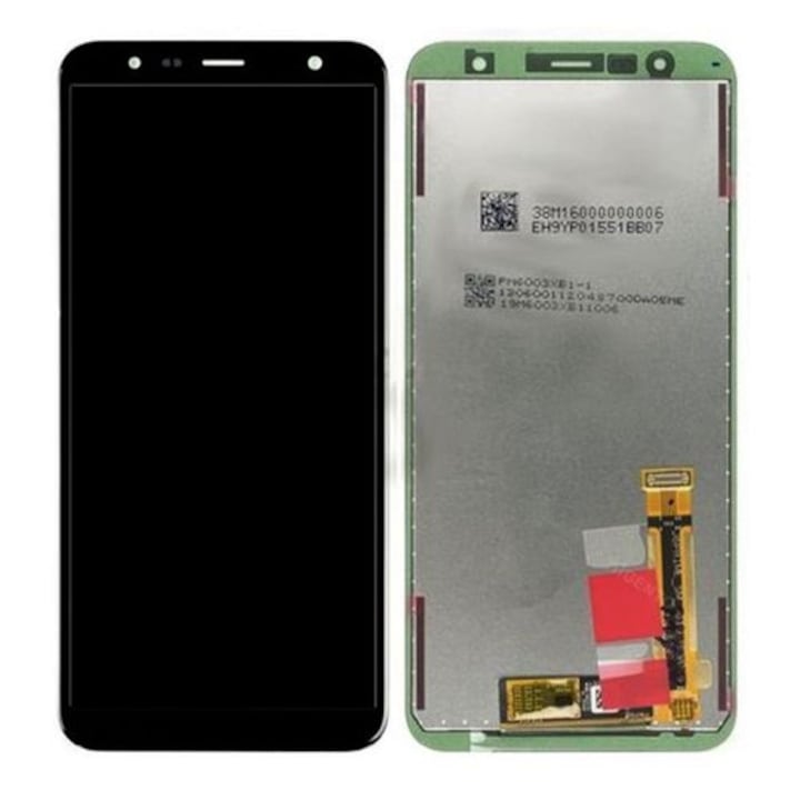 Samsung Galaxy J4 Plus J415F (2018), J6 Plus J610F (2018) LCD Kijelző+Érintőüveg, fekete (GH97-22582A, GH97-22583A) Service Pack