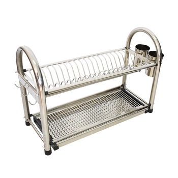 Scurgator de vesela si tacamuri etajat, Naimeed D3371, 20 farfurii, material inox, 42.5 x 59 x 26 cm Scurgator de vesela si tacamuri etajat, Naimeed D3371, 20 farfurii, material inox, 42.5 x 59 x 26 cm
