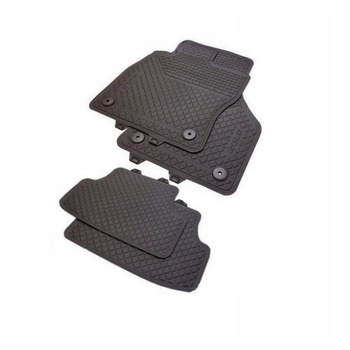 Set 4 covorase de cauciuc, Volkswagen Golf VII 2013->, Negru Set 4 covorase de cauciuc, Volkswagen Golf VII 2013->, Negru