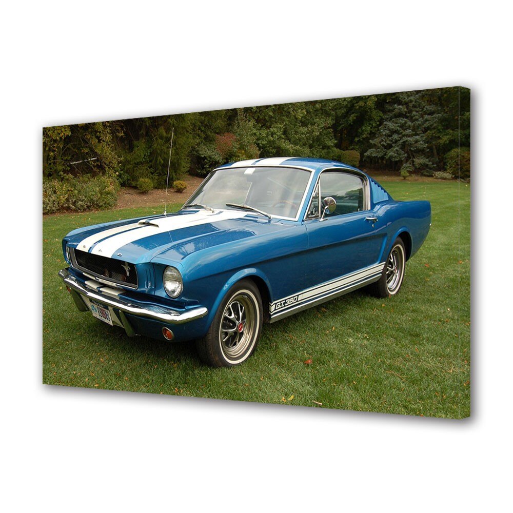 Tablou Canvas Auto Moto 1965 Ford Mustang GT350, 20 x 30 cm