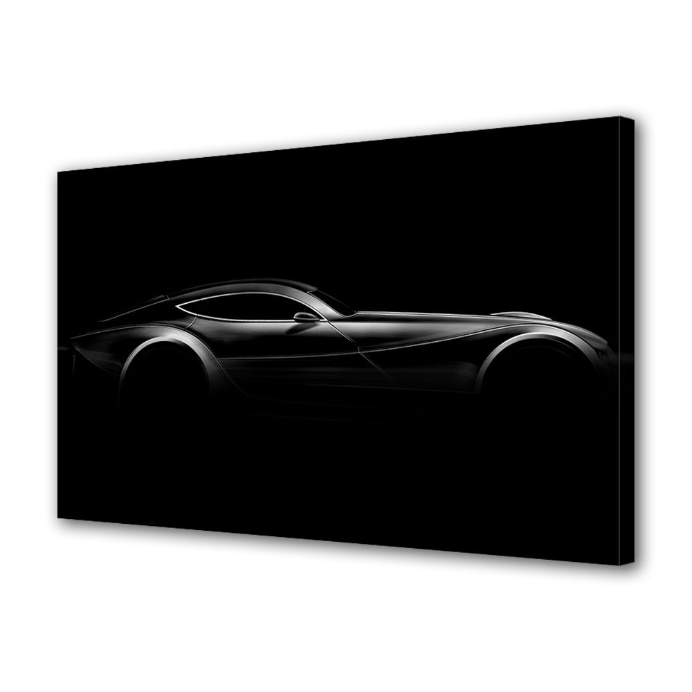 Tablou Canvas Auto Moto Silueta, 30 x 45 cm