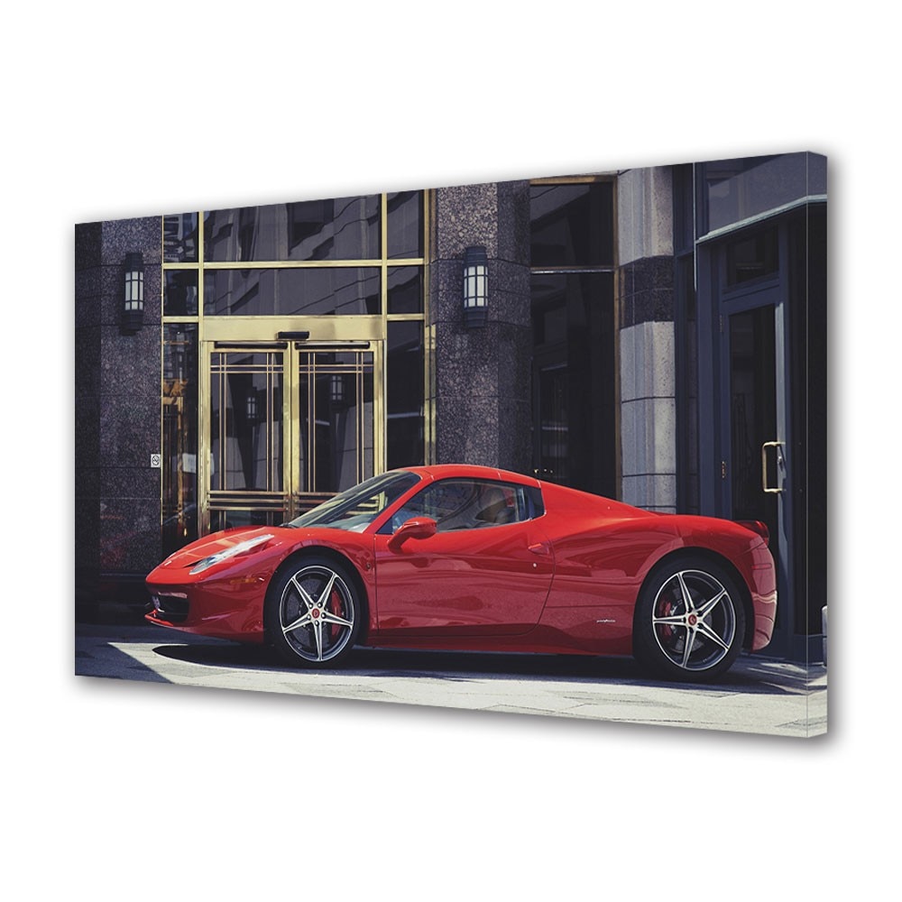 Tablou Canvas Auto Moto Ferrari Forza Rossa, 20 x 30 cm