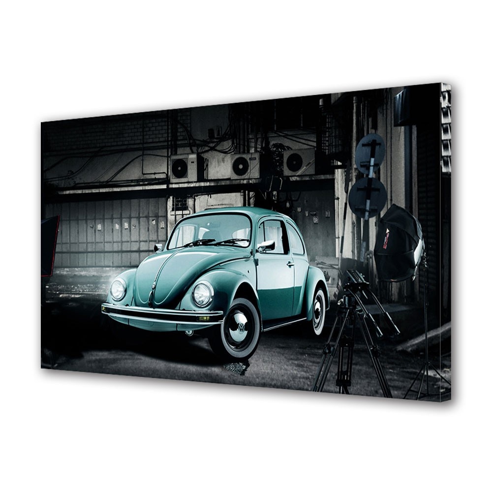 Tablou Canvas Auto Moto Volkswagen Beetle, 30 x 45 cm