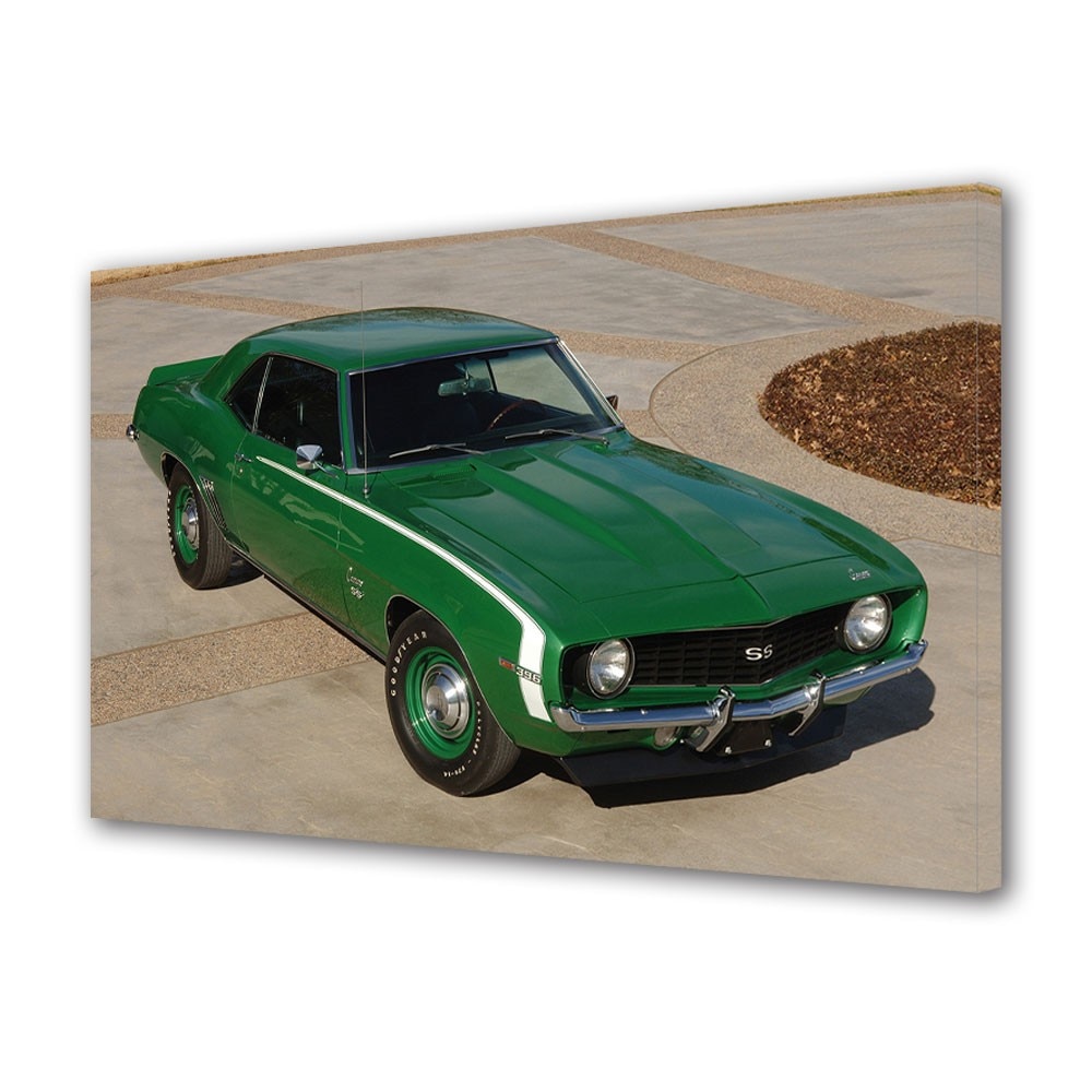 Tablou Canvas Auto Moto Chevrolet Camaro SS 396 (MkI) 1969, 20 x 30 cm