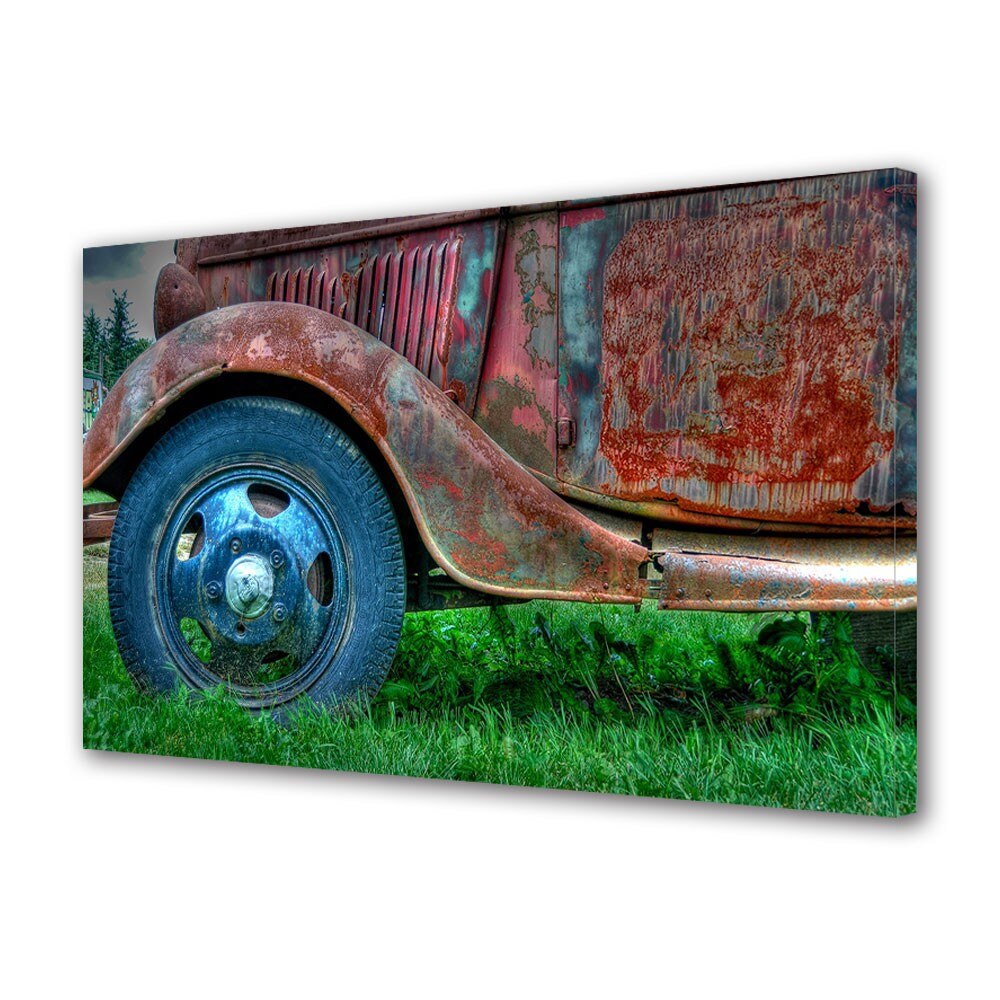Tablou Canvas Auto Moto Old Truck, 30 x 45 cm