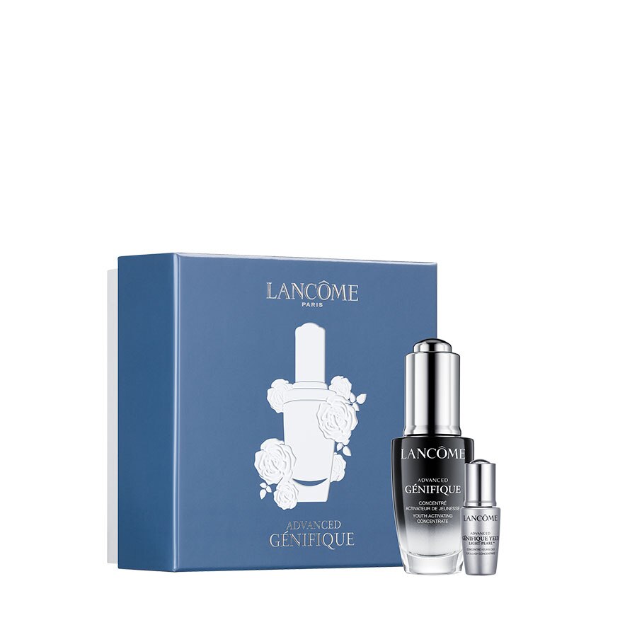 Set ser fata anti-rid Lancome Advanced Genifique 20 ml, ser ochi Genifique Light-Pearl 5 ml