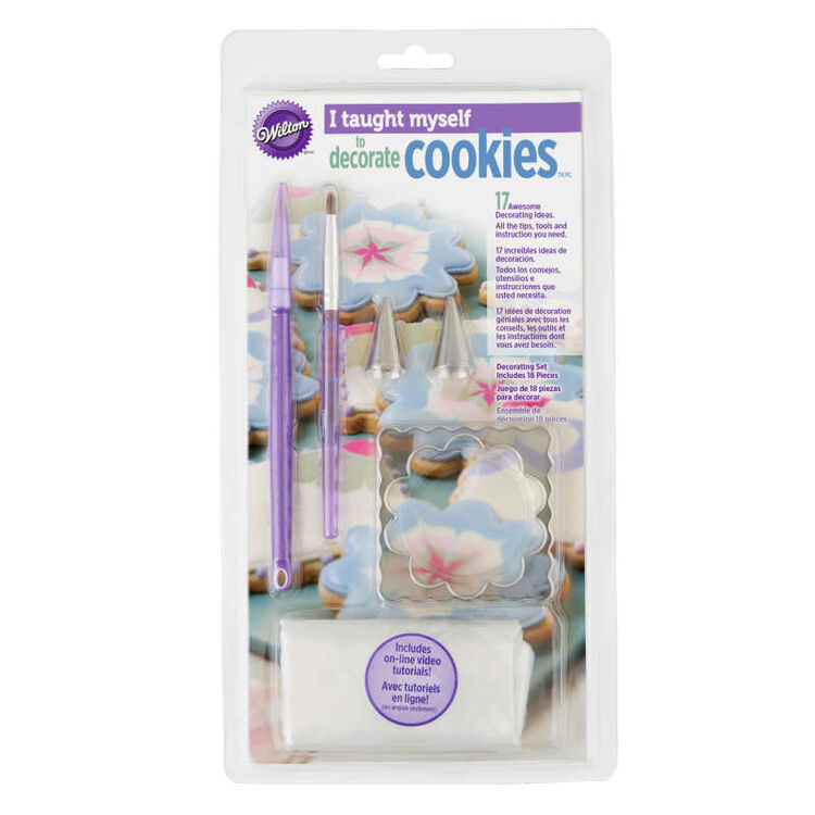 Set cofetarie/patiserie pentru decorarea biscuitilor, Wilton, 17 bucati