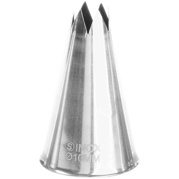 Varf decorare pentru cofetarie/patiserie, Hendi, in forma de stea, Inox, diametru 10 mm Varf decorare pentru cofetarie/patiserie, Hendi, in forma de stea, Inox, diametru 10 mm
