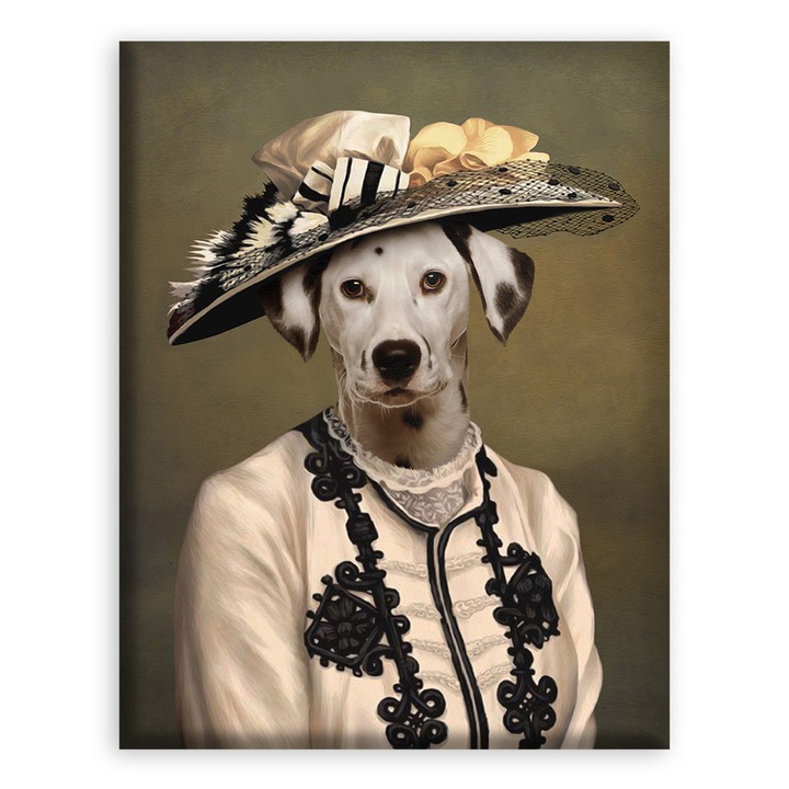 Tablou personalizat pentru iubitorii de animale, Downton Abbey, Gupi, 20x30 cm