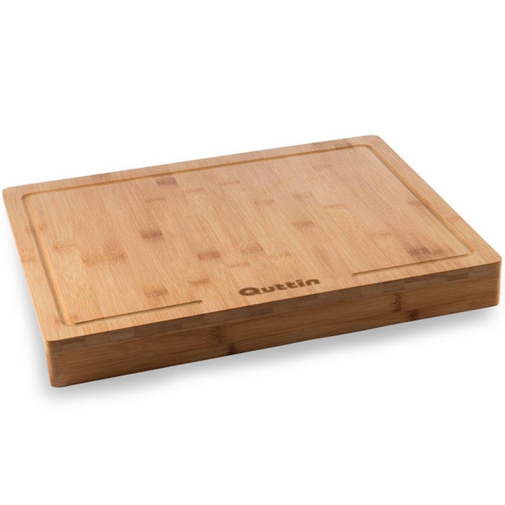 Planseta din Bambus pentru Blatul de Bucatarie Quttin 35 x 25 x 1,2 cm