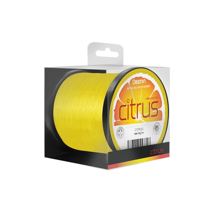 Monofilament Delphin Citrus galben, 0.30mm, 600m