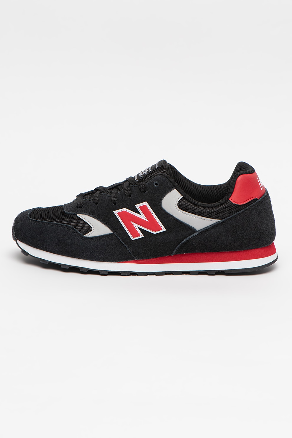 New Balance, Pantofi sport de piele intoarsa cu insertii textile 393