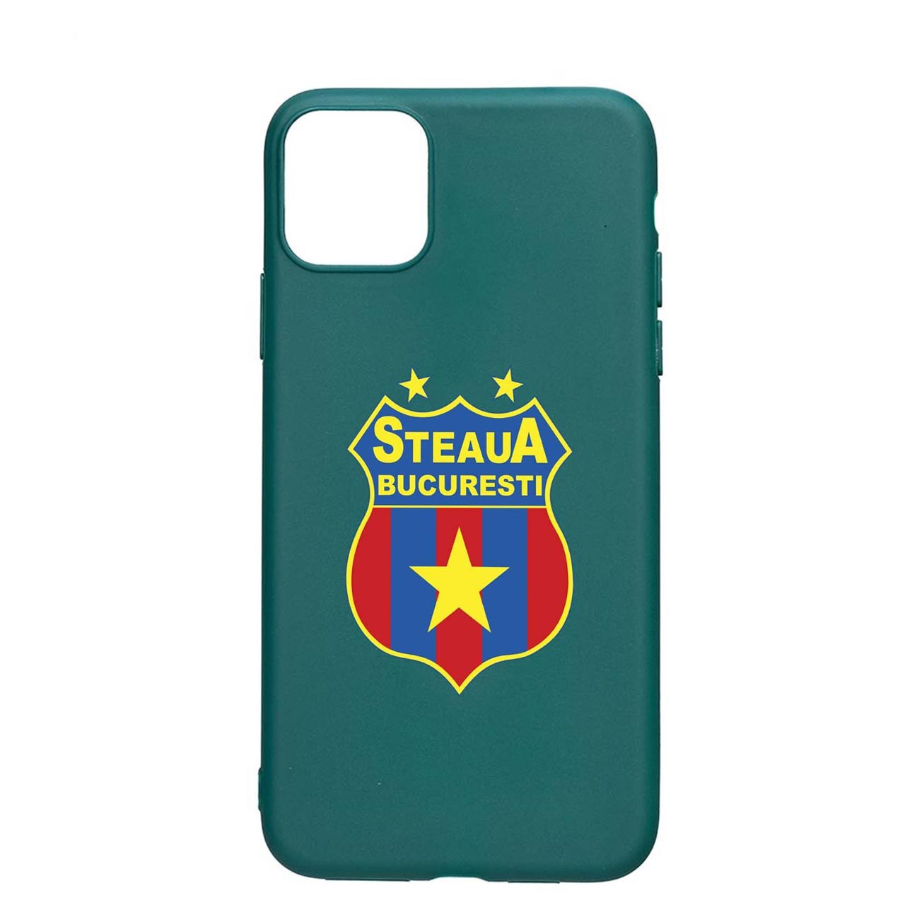 Husa Silicon Football, Steaua, compatibila cu Samsung Galaxy A42 5G / Galaxy A42 4G, rezistenta la uzura, anti-alunecare, Forest Green, FG230