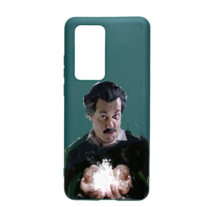 Husa Silicon Narcos Pablo Escobar, Movie Compatibila Cu Samsung Galaxy A02s, rezistenta la uzura, anti-alunecare, Forest Green, FG446